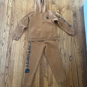 Carhartt Kids Brown Hoodie and Joggers Set